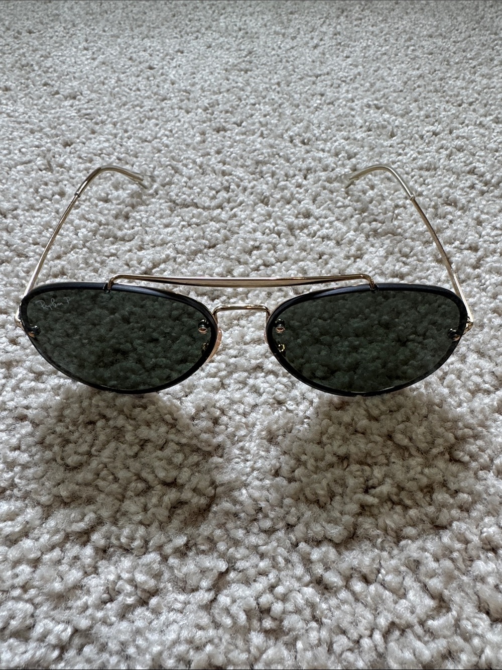 Ray-Ban Polarized Blazed Aviator with Dark Green Lenses Sunglasses - 3584N - Picture 3 of 6